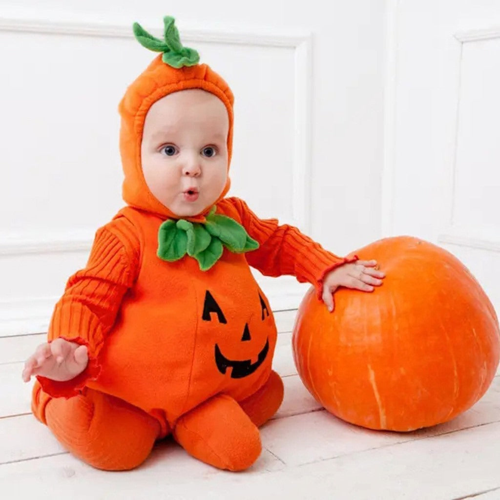 Baby Pumpkin Halloween Jumpsuit