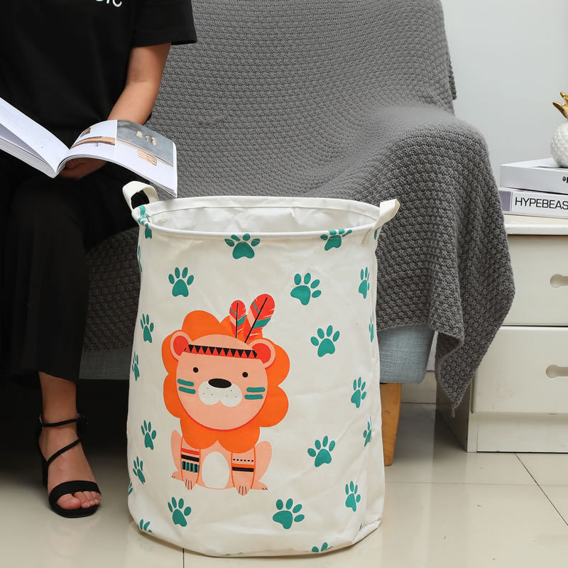 Cute Cartoon Laundry Storage Basket