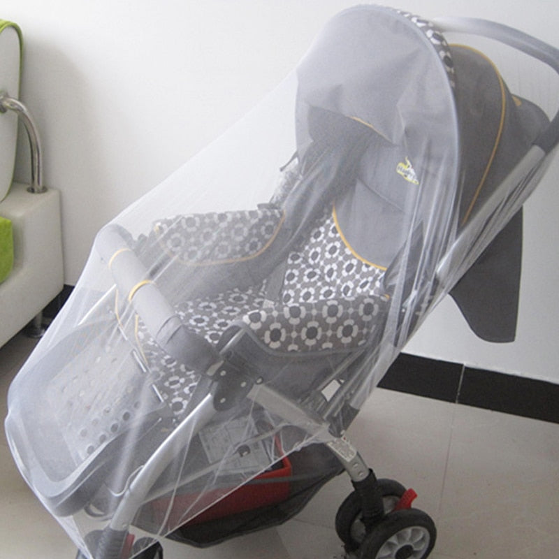 Pushchair Cart Insect Shield Net Mesh Safe Infants Protection Mesh Cover Baby Stroller