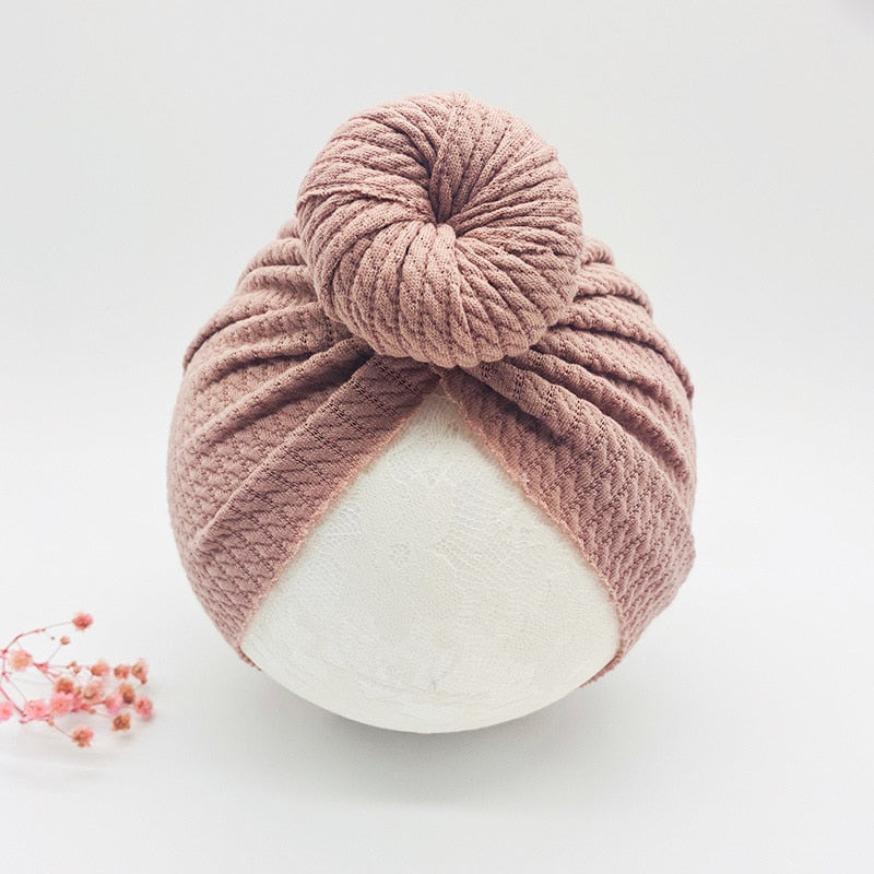 Knotted Hats for Baby Girl Beanie Bow Headband Accessories