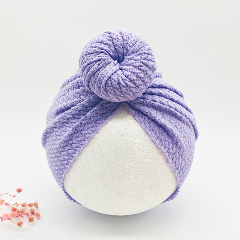 Knotted Hats for Baby Girl Beanie Bow Headband Accessories