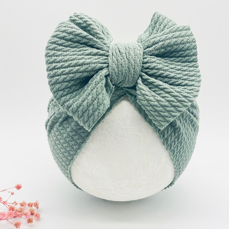 Knotted Hats for Baby Girl Beanie Bow Headband Accessories