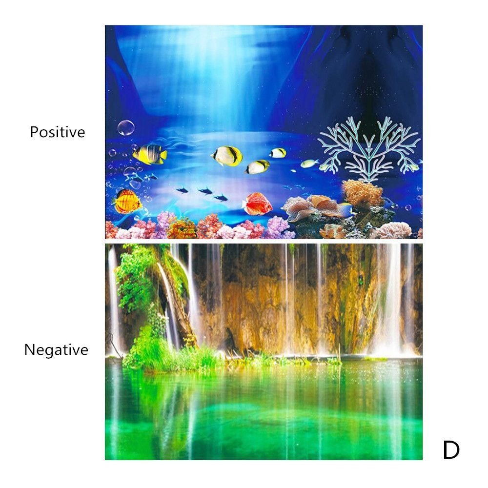 3d Sticker Poster Fish Tank Aquarium Aqua scape Painting Background