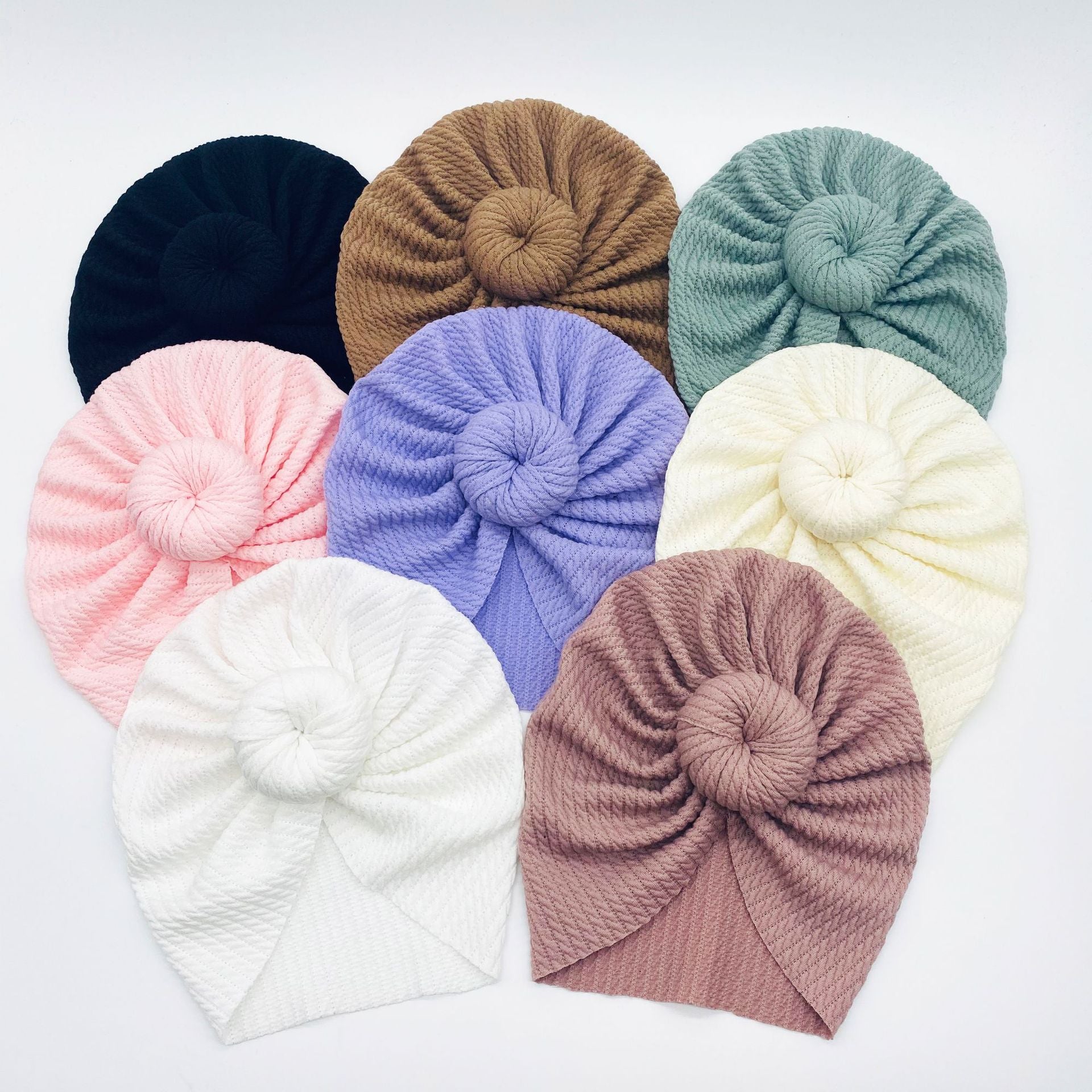 Knotted Hats for Baby Girl Beanie Bow Headband Accessories