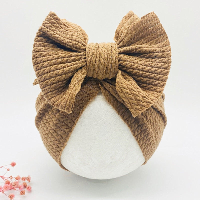 Knotted Hats for Baby Girl Beanie Bow Headband Accessories