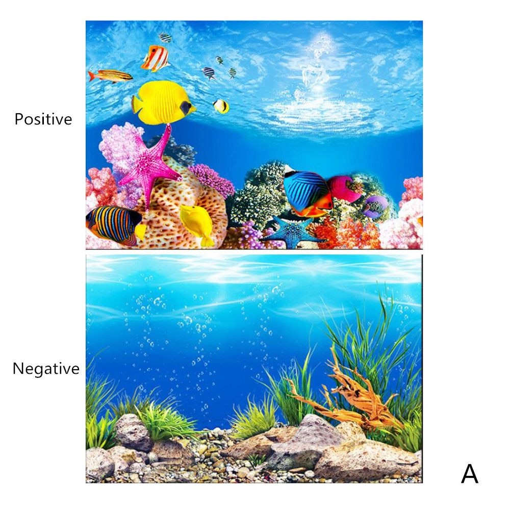 3d Sticker Poster Fish Tank Aquarium Aqua scape Painting Background
