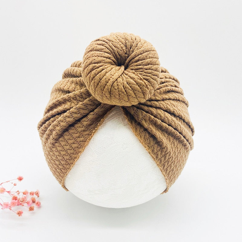 Knotted Hats for Baby Girl Beanie Bow Headband Accessories