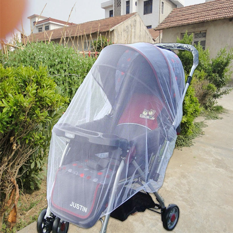Pushchair Cart Insect Shield Net Mesh Safe Infants Protection Mesh Cover Baby Stroller