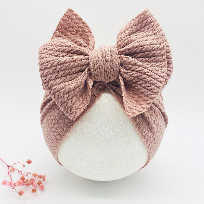 Knotted Hats for Baby Girl Beanie Bow Headband Accessories