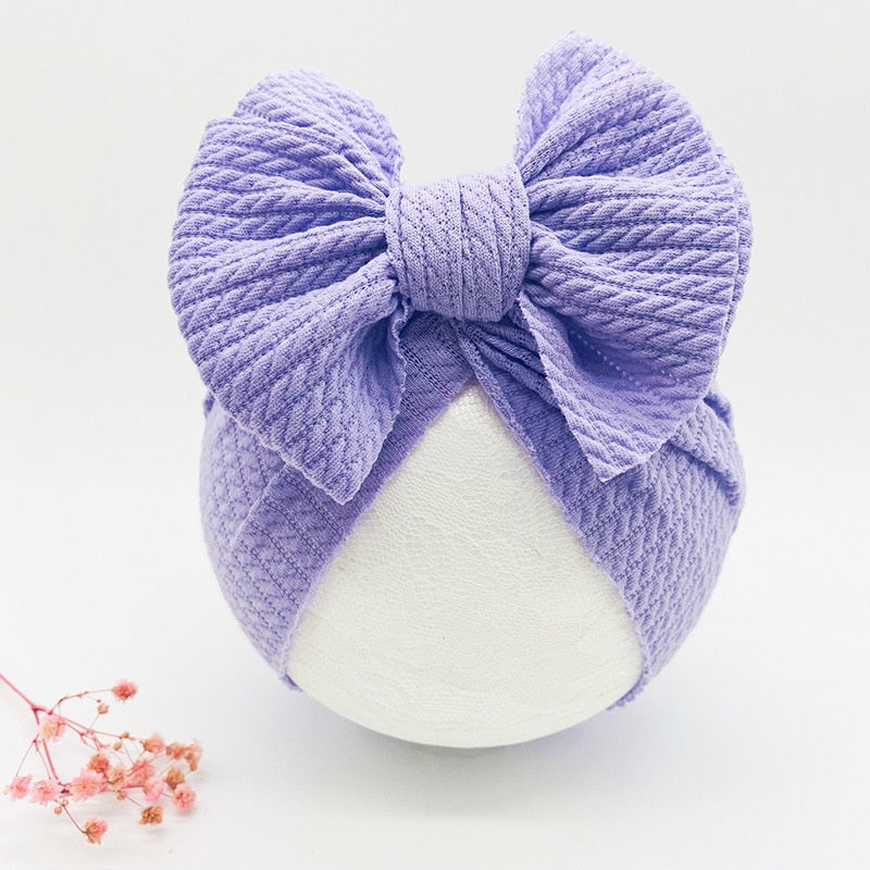 Knotted Hats for Baby Girl Beanie Bow Headband Accessories