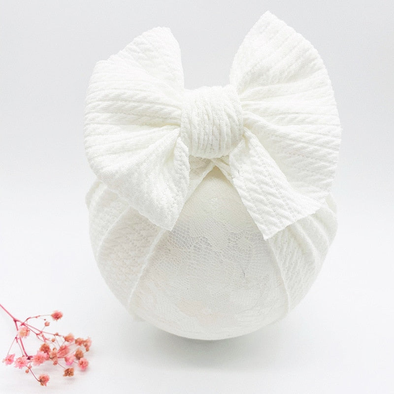 Knotted Hats for Baby Girl Beanie Bow Headband Accessories